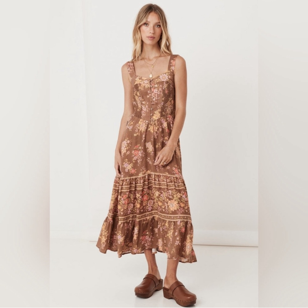 NWT spell and the Gypsy meadowland linen dress XS
